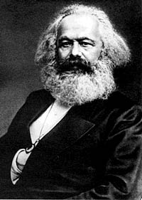 portrait of Karl Marx