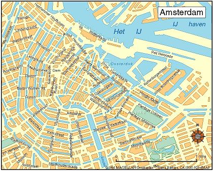 map of Amsterdam