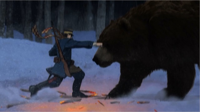 Golden Kamuy: bear punching