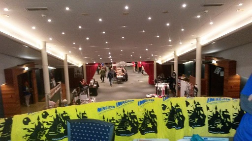 looking out over the main hall of Imagicon