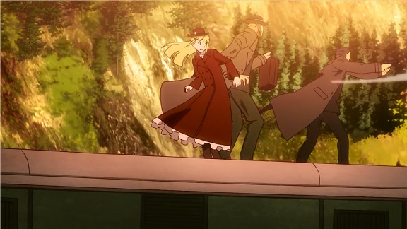 Izetta: obligatory fight on the roof of a moving train