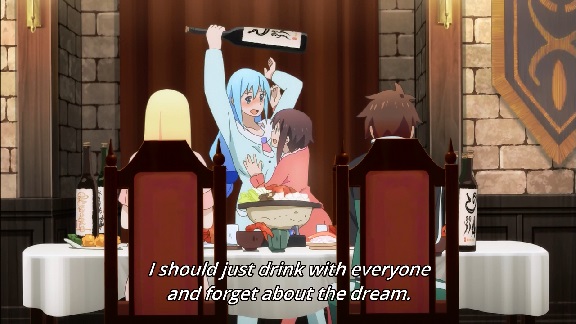 KonoSuba #9: of course Kazuma chooses dreams over reality