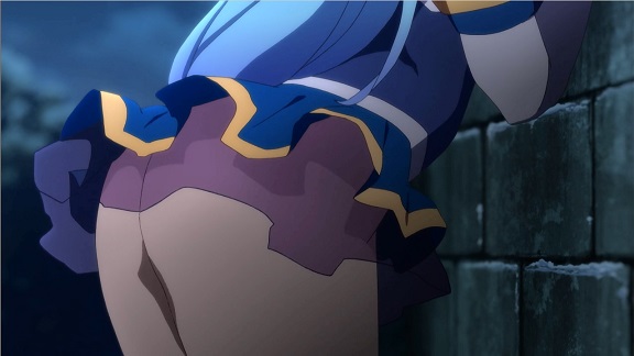 KonoSuba: what does Aqua wear underneath that skirt
