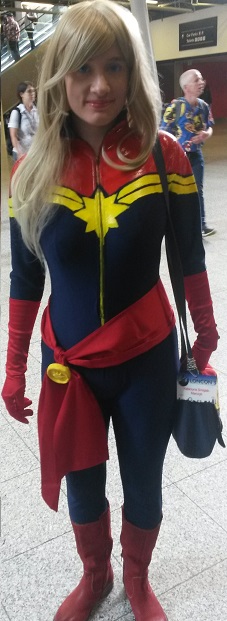 Captain Marvel cosplay at Loncon3