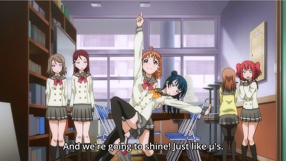 Cute girls saving schools in Love Live Sunshine