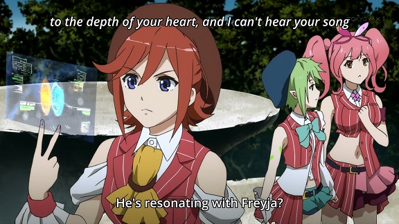 Macross Delta: of course Hayate and Freyja synchronise