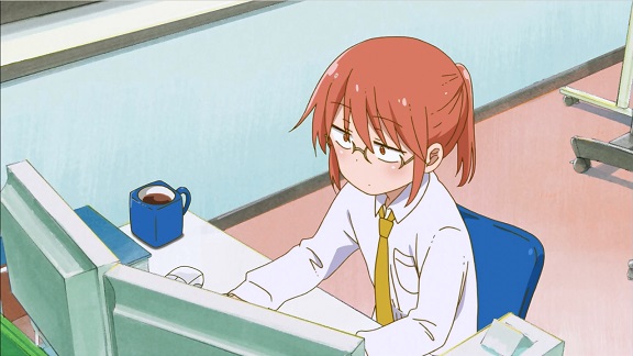 Kobayashi-san Chi no Maid Dragon: Kobayashi-san at work