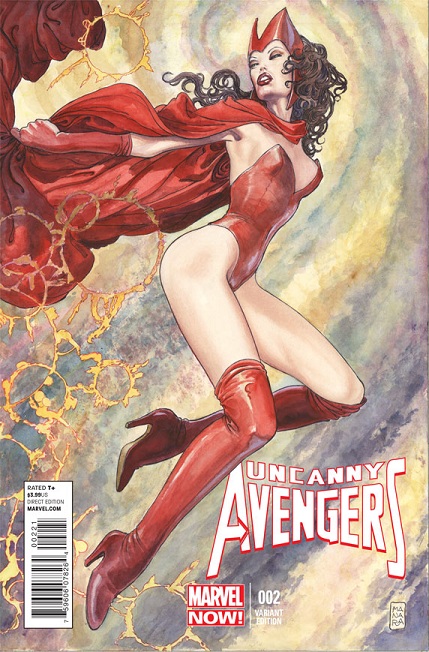 Scarlet Witch variant cover by Milo Manara
