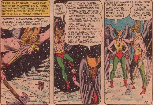 Hawkman and Hawkgirl by Murphy Anderson