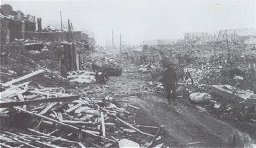Some of the destruction visited on Breskens on 11 September 1944