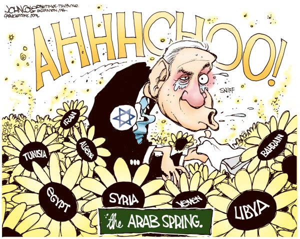 Arab spring cartoon by John Cole