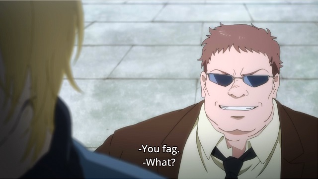 Banana Fish: using slurs were none were used is disappointing