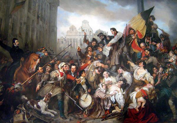 Perhaps the most famous painting of the Belgian revolution, by Gustaaf Wappers