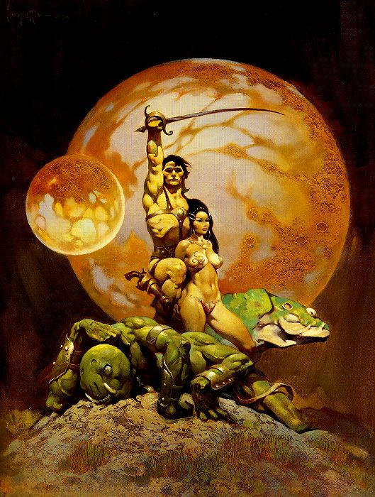 Frazetta's classic cover for A Princess of Mars