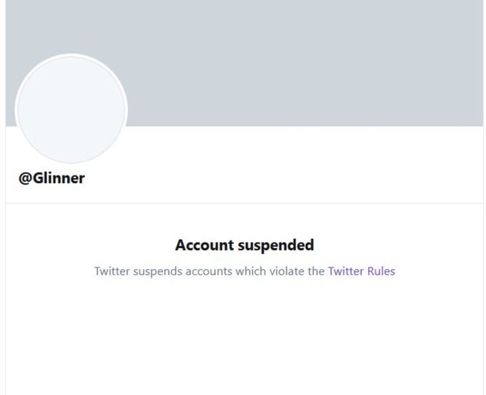 Graham -glinner- Linehan suspended from Twitter