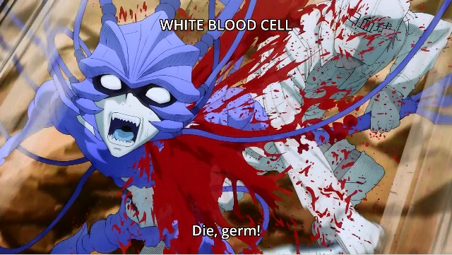 Hataraku Saibou: blood spattered white blood cell
