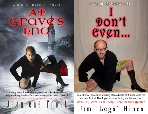 Jim Hines in a typical breakback urban fantasy cover pose