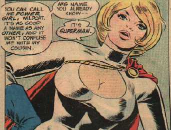 Power Girl as drawn by Wally Wood