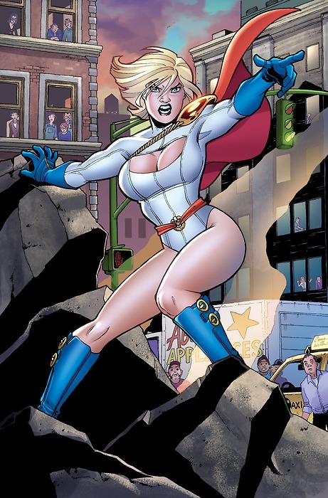 Power Girl as drawn by Amanda Connor