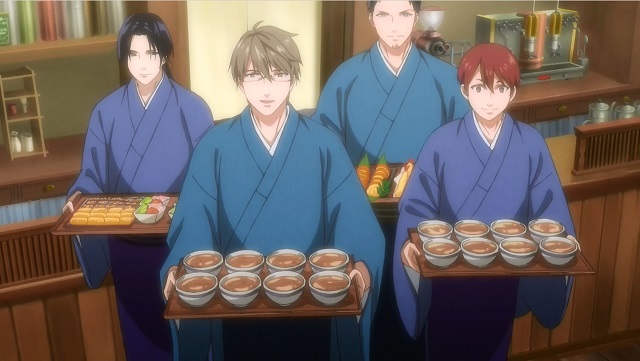 Rokuhoudou Yotsuiro Biyori: pretty boys bringing soup